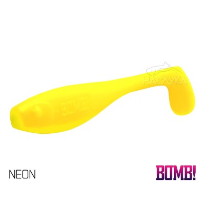 Сет от 5 бр. силиконови примамки Delphin BOMB Fatty, 10 см, цвят Neon