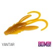 Силиконови примамки с аромат на скарида, BOMB Nympha Yantar, 10 бр.