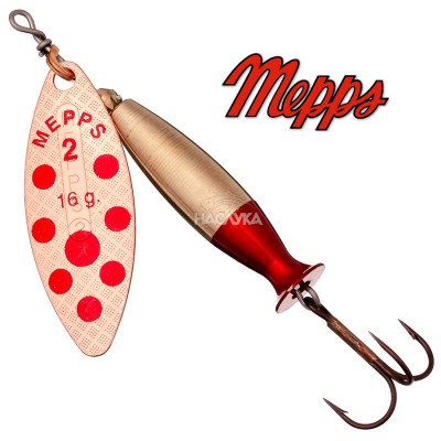 Блесна Mepps Aglia Long Heavy, Cu Red dots