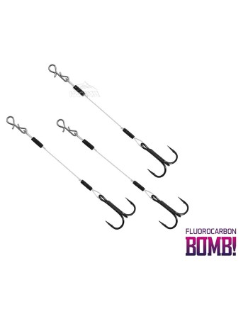 Флуорокарбонови поводи с тройка Bomb, 3 бр.
