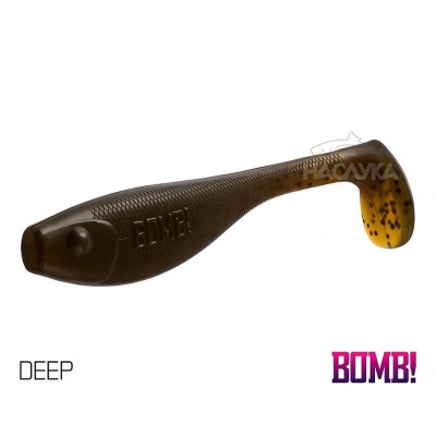Сет от 5 бр. силиконови примамки Delphin BOMB Fatty, 10 см, цвят Deep