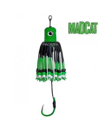 Примамка за сом на кльонк MADCAT Clonk A-Static Teaser, Зелена