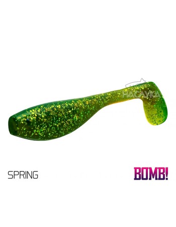 Сет от 5 бр. силиконови примамки Delphin BOMB Fatty, 10 см, цвят Spring
