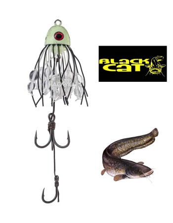 Светеща примамка за сом Black Cat Battle Teaser, Glow in the dark