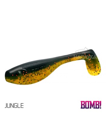 Сет от 5 бр. силиконови примамки Delphin BOMB Fatty, 10 см, цвят Jungle