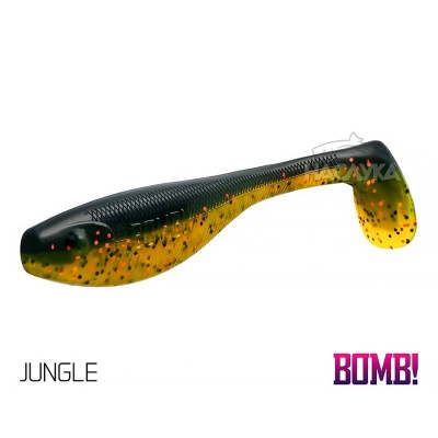 Сет от 5 бр. силиконови примамки Delphin BOMB Fatty, 10 см, цвят Jungle