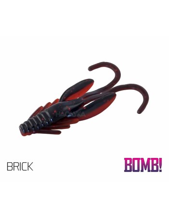 Силиконови примамки с аромат на скарида, BOMB Nympha Brick, 10 бр.
