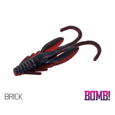 Силиконови примамки с аромат на скарида, BOMB Nympha Brick, 10 бр.