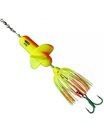 Примамка за сом MADCAT A-Static Propeller Clonk Teaser, цвят Firetiger UV