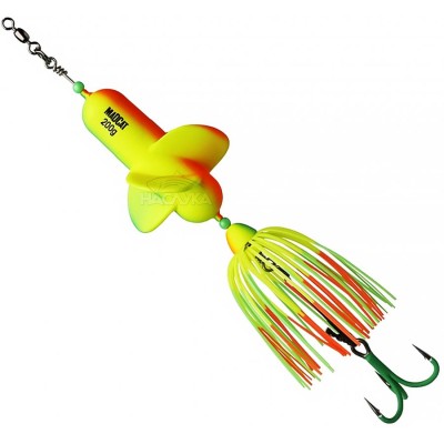 Примамка за сом MADCAT A-Static Propeller Clonk Teaser, цвят Firetiger UV