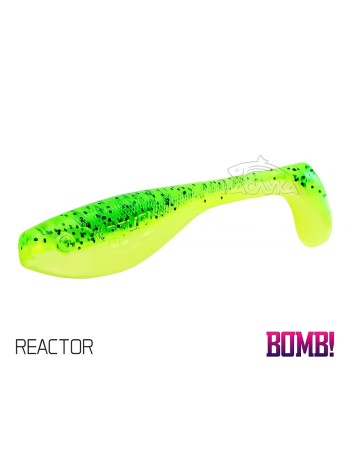 Сет от 5 бр. силиконови примамки Delphin BOMB Fatty, 10 см, цвят Reactor