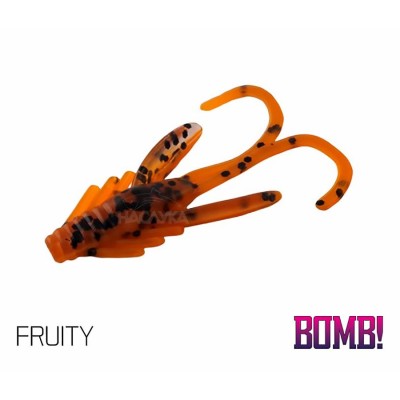 Силиконови примамки с аромат на скарида, BOMB Nympha Fruity, 10 бр.