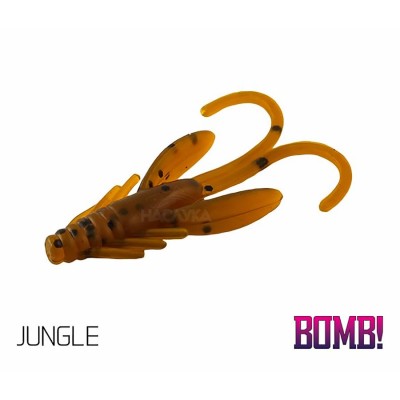 Силиконови примамки с аромат на скарида, BOMB Nympha Jungle, 10 бр.