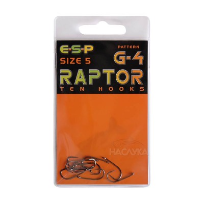 Куки за риболов на шаран ESP Raptor G-4