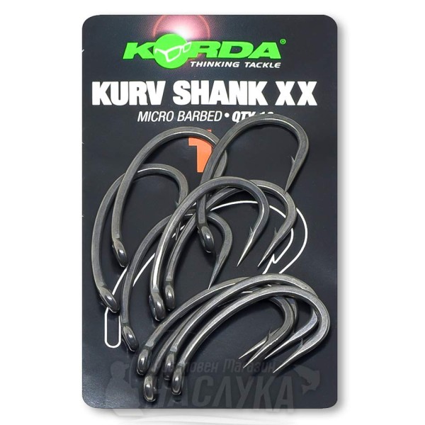Шарански куки Korda Kurv Shank XX — снимка 1