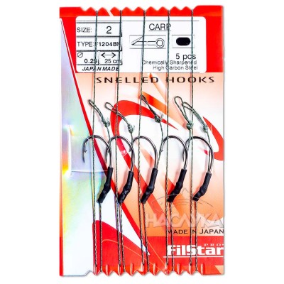 Вързани куки на косъм Filstar F1204 BN