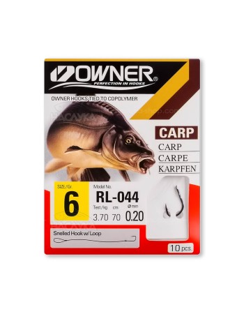 Вързани куки за риболов на шаран Owner Iseama-RV RL-044