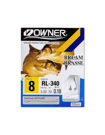 Вързани куки за риболов на платика Owner Chinta RL-340