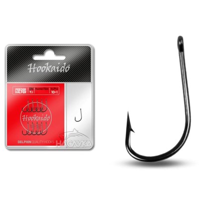 Фидер куки с ухо Delphin Feeder Halfer 10 + 1бр