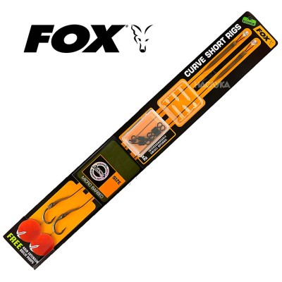 Готови монтажи за шаранджийски риболов Fox Curve Short Rigs