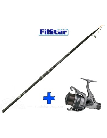 Комплект Въдица + Макара за морски риболов Filstar Universal Tele Surf, 3.50 м