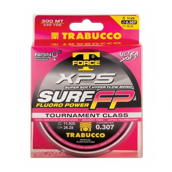 Влакно за Сърф Кастинг Trabucco XPS Surf FP Fluoro Power, 300 м — снимка 2