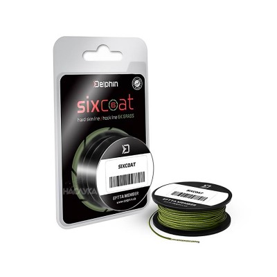 Влакно за шарански поводи Skin Line Delphin SIXCOAT, Grass