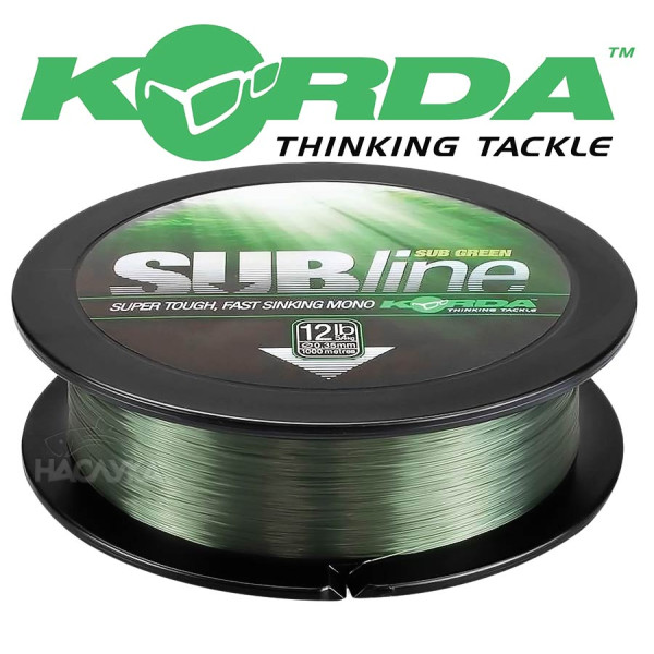 Влакно за шарански риболов Korda Subline 1000 м, Зелено — снимка 2