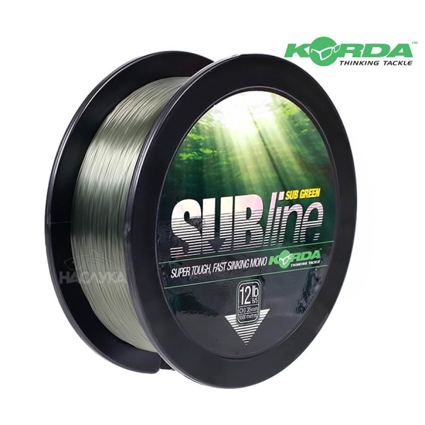 Влакно за шарански риболов Korda Subline 1000 м, Зелено — снимка 1