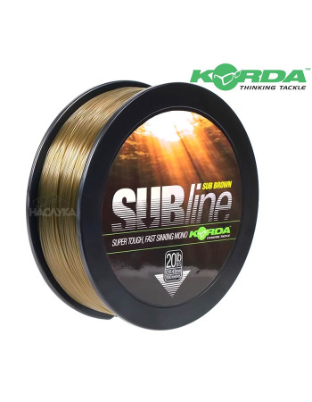 Влакно за шарански риболов Korda Subline 1000 м, Кафяво