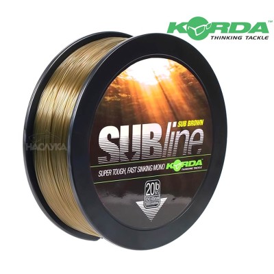 Влакно за шарански риболов Korda Subline 1000 м, Кафяво