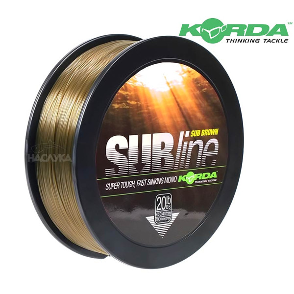 Влакно за шарански риболов Korda Subline 1000 м, Кафяво — снимка 1