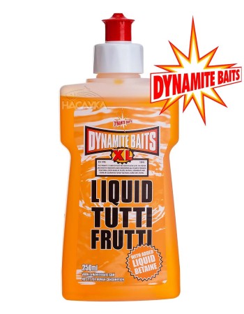 Течна добавка атрактант Dynamite Baits XL Liquid, Tutti Frutti
