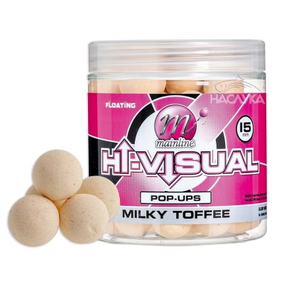Плаващи топчета Mainline Hi-Visual Pop-ups, Milky Toffee, 15 мм