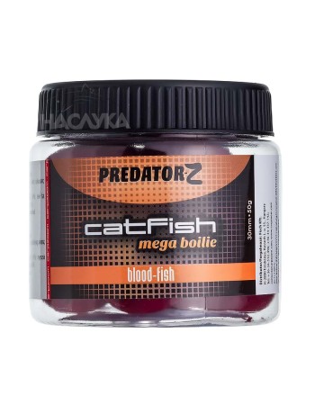 Протеинови топчета за сом Predator-Z CatFish Mega Boilie, Blood-Fish