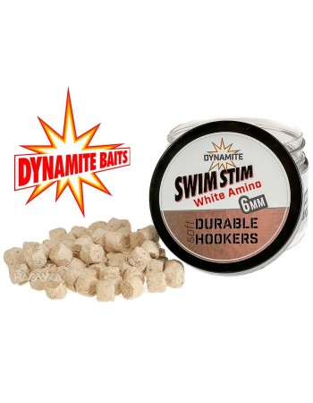 Меки пелети за кука Dynamite Baits Durable Hookers, White Amino