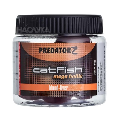 Протеинови топчета за сом Predator-Z CatFish Mega Boilie, Blood-Liver