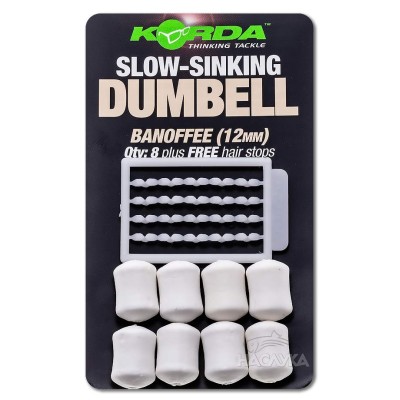 Ароматизирани дъмбели Korda Slow-Sinking Dumbell, Banoffee