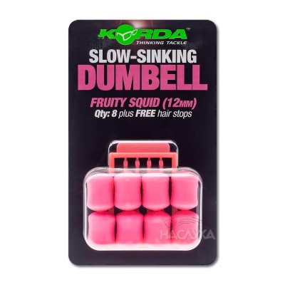Ароматизирани дъмбели Korda Slow-Sinking Dumbell, Fruity Squid