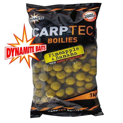 Протеинови топчета Dynamite Baits Carptec Pineapple & Banana, 1 кг