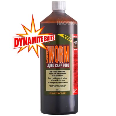 Течна храна Dynamite Baits Worm Liquid Carp Food