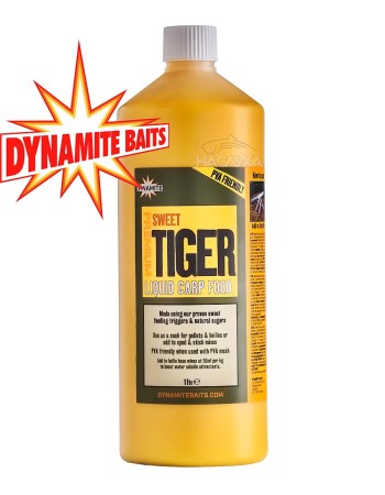 Течна храна Dynamite Baits Sweet Tiger Liquid Carp Food