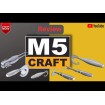 Силиконови примамки M5 Craft Chubby 3" Chart Black Flake, 5 бр.