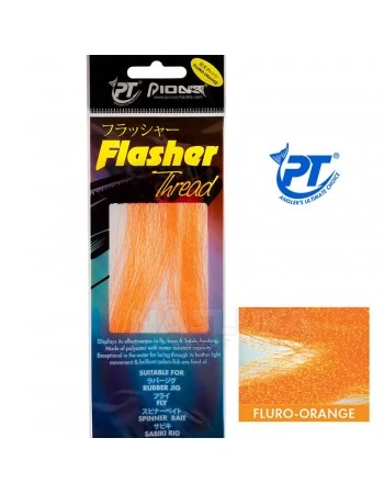 Ламе за чепарета и примамки Pioneer Flasher Thread, цвят Fluro Orange