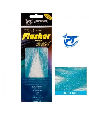 Ламе за чепарета и примамки Pioneer Flasher Thread, цвят Light Blue
