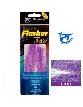 Ламе за чепарета и примамки Pioneer Flasher Thread, цвят Purple