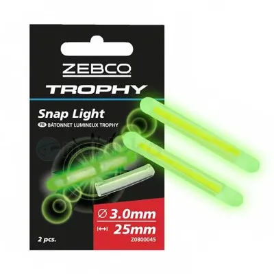 Светещи ампули за плувка Zebco Trophy Snap Light, 3 мм, 2 бр.
