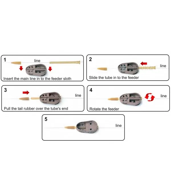 Filex QC Flat Feeder & Connector, Метод фидер хранилка — снимка 2
