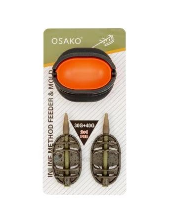 Osako In-Line Method Feeder & Mold E927A - Комплект от 2 хранилки с преса, 30+40г