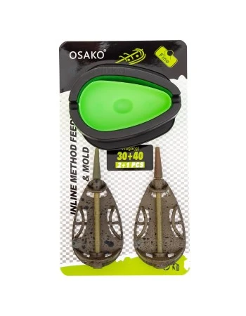 Osako In-Line Method Feeder & Mold E931A - Комплект от 2 хранилки с преса, 30+40г